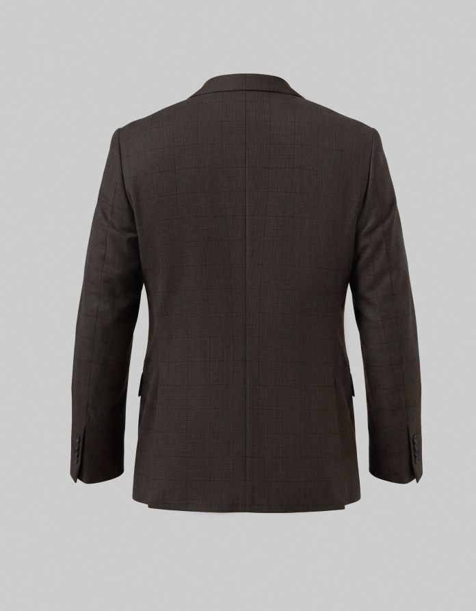 marynarka do zestawu parito brązowa slim fit