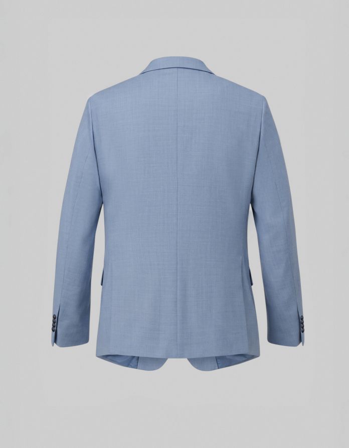 marynarka do zestawu bardi błękitna slim fit