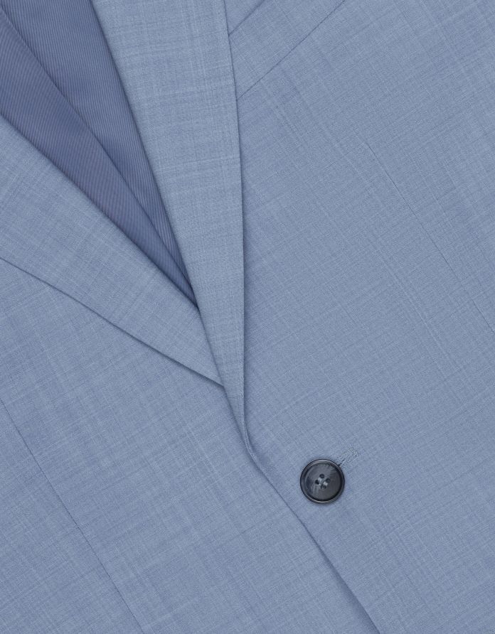 marynarka do zestawu bardi błękitna slim fit