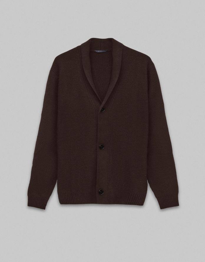 sweter kardigan magione brązowy
