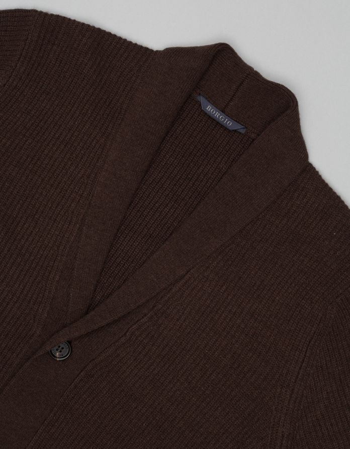 sweter kardigan magione brązowy