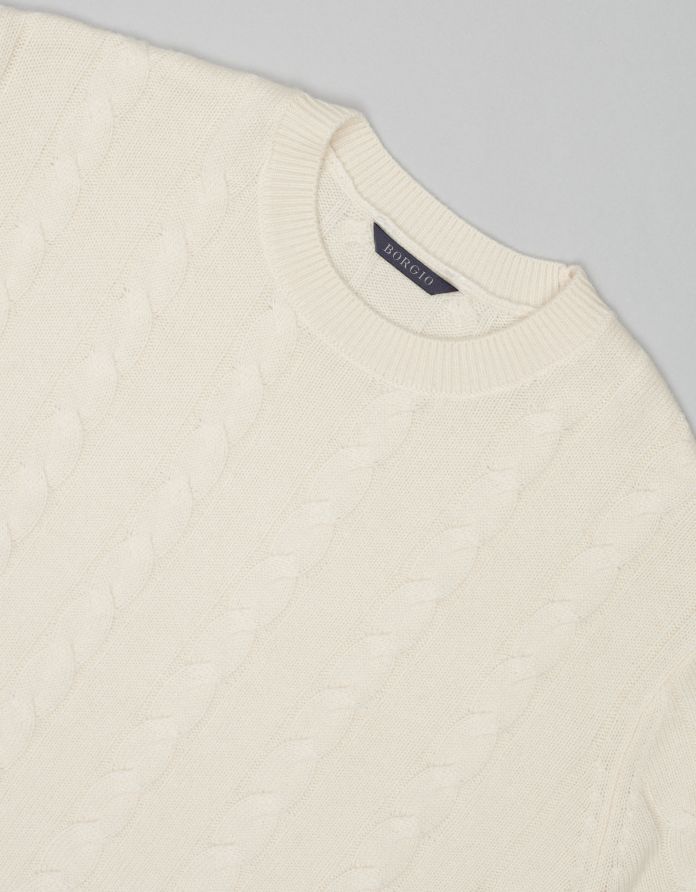 sweter varzo ecru