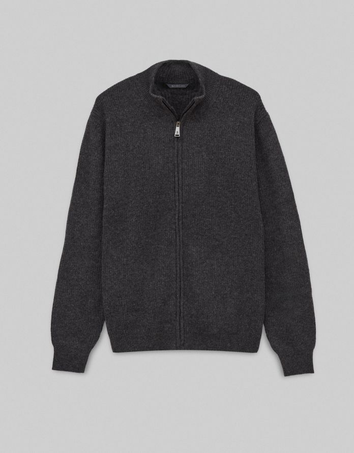 sweter rozpinany carezzano grafitowy